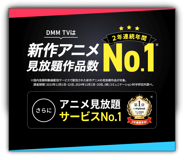 DMM TV 新作アニメNo.1