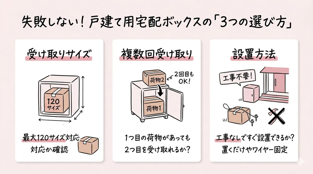 宅配ボックス 選び方
